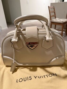 Louis Vuitton Cream Epi Leather Satchel